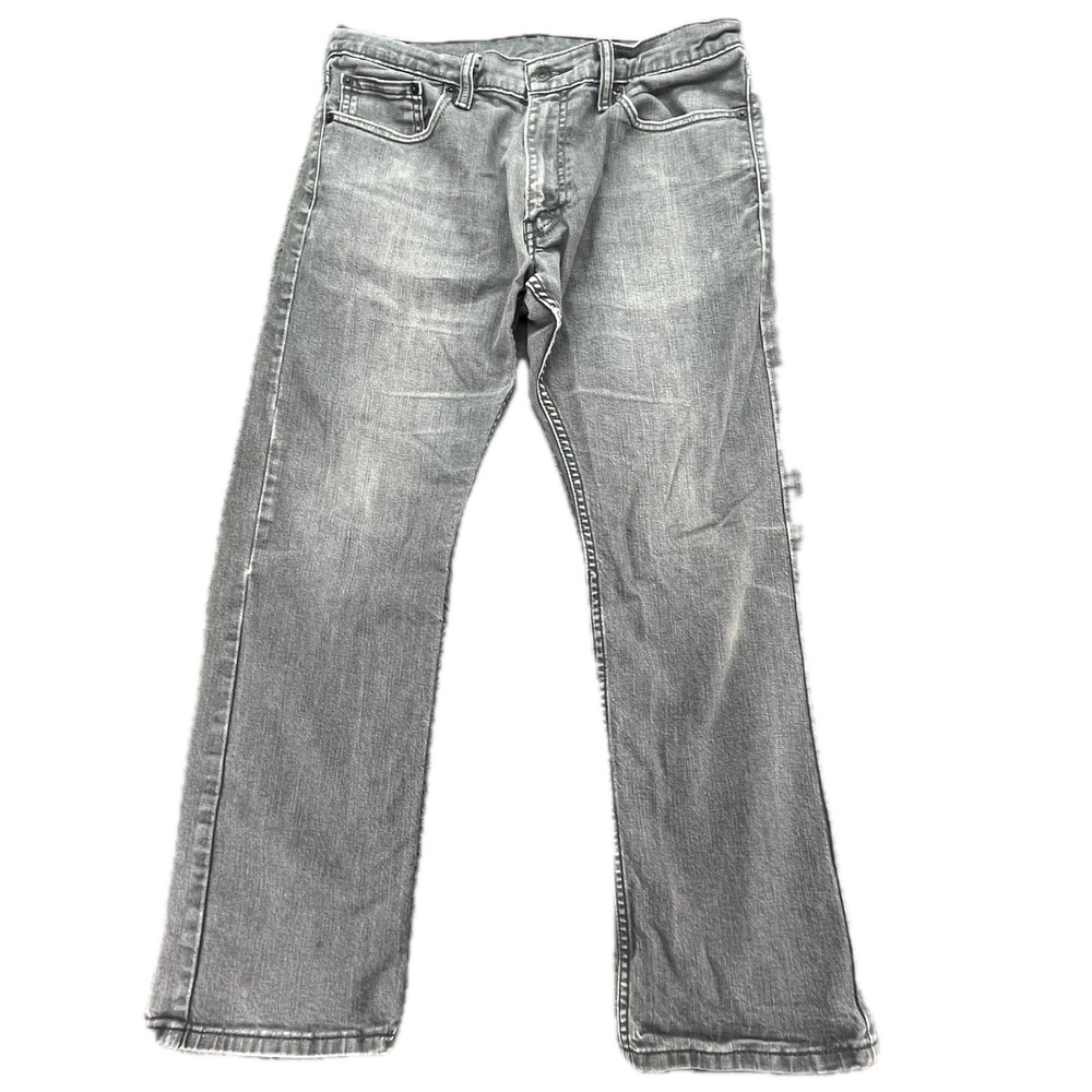Levi Strauss Co Mens Gray Straight Leg Jeans W34 L30‎